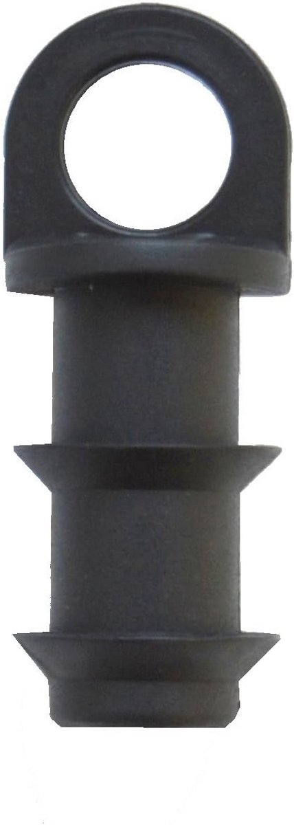 Eindstop voor druppelaars 16 mm - Verpakking van 3 stuks, zwart