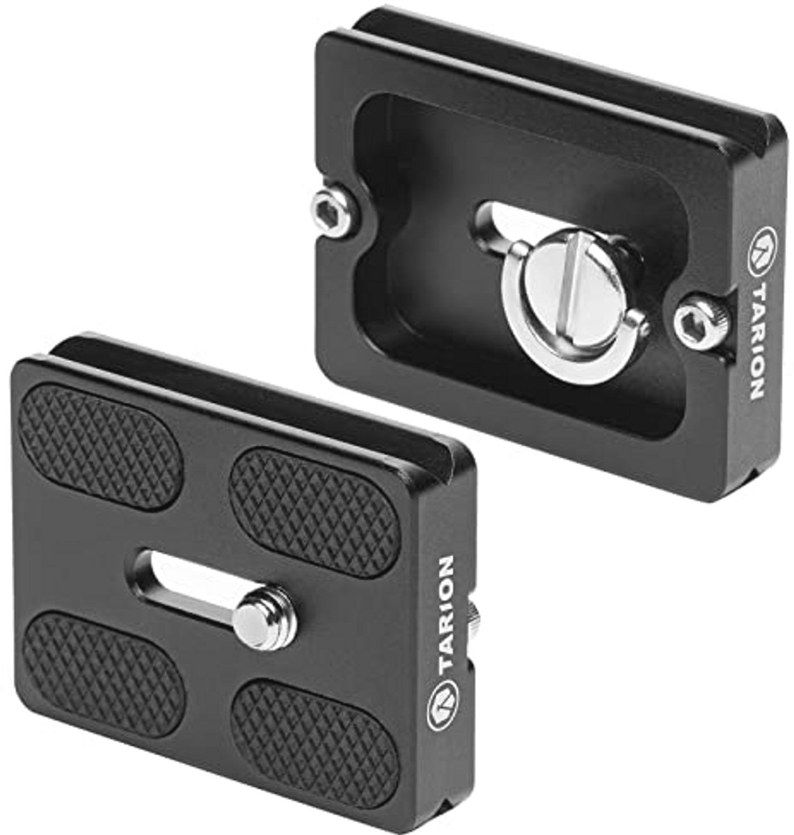 Snelkoppelingsplaat van metaal voor camerastatieven - 1/4 inch schroef - 2 stuks