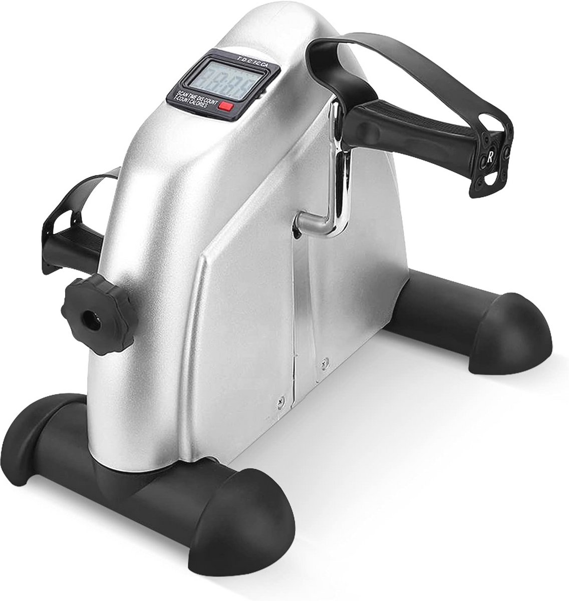 Draagbare Mini Hometrainer Pedaaltrainer - Fitness voor Armen en Benen met Instelbare Weerstand en LCD-Scherm