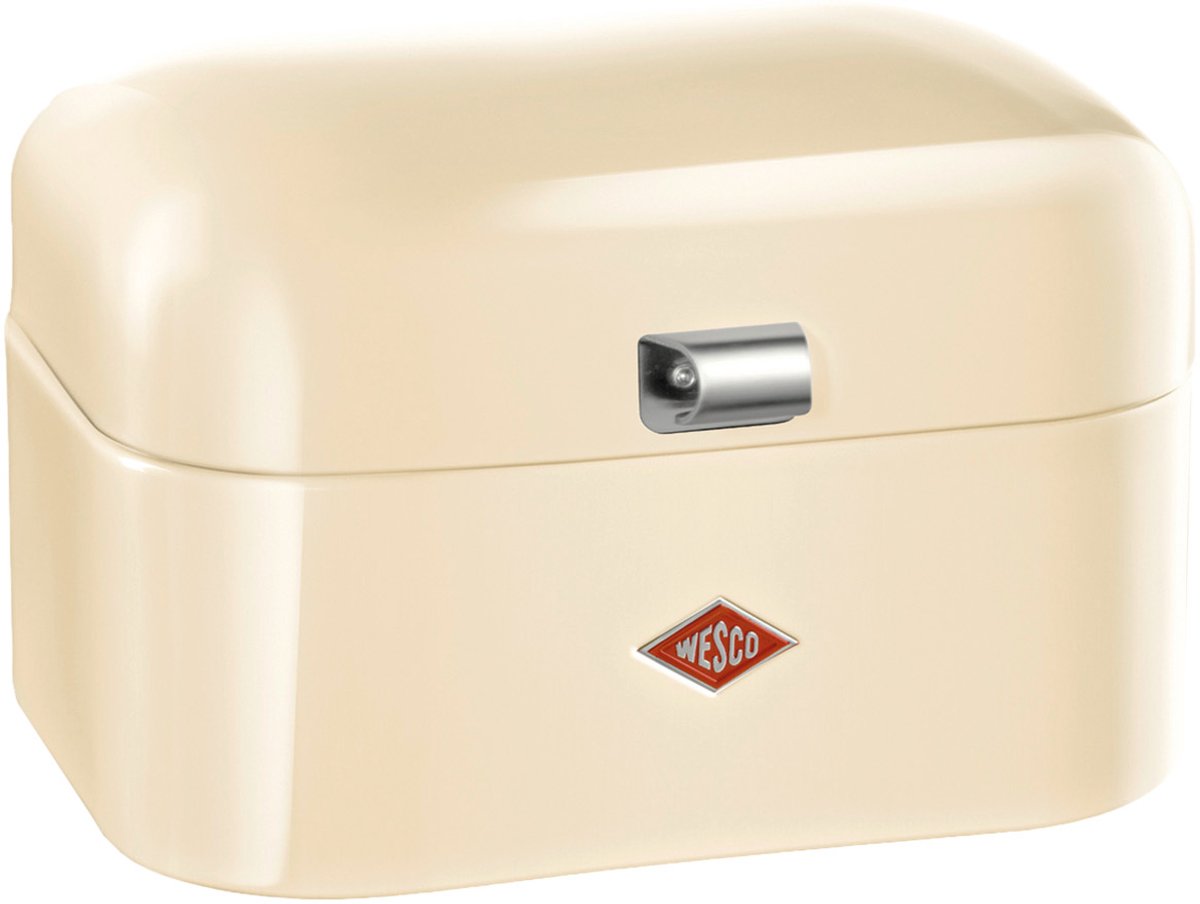WESCO Single Grandy Broodtrommel | 7,5 Liter - Maat M | Metaal - Amandel | Broodopslag