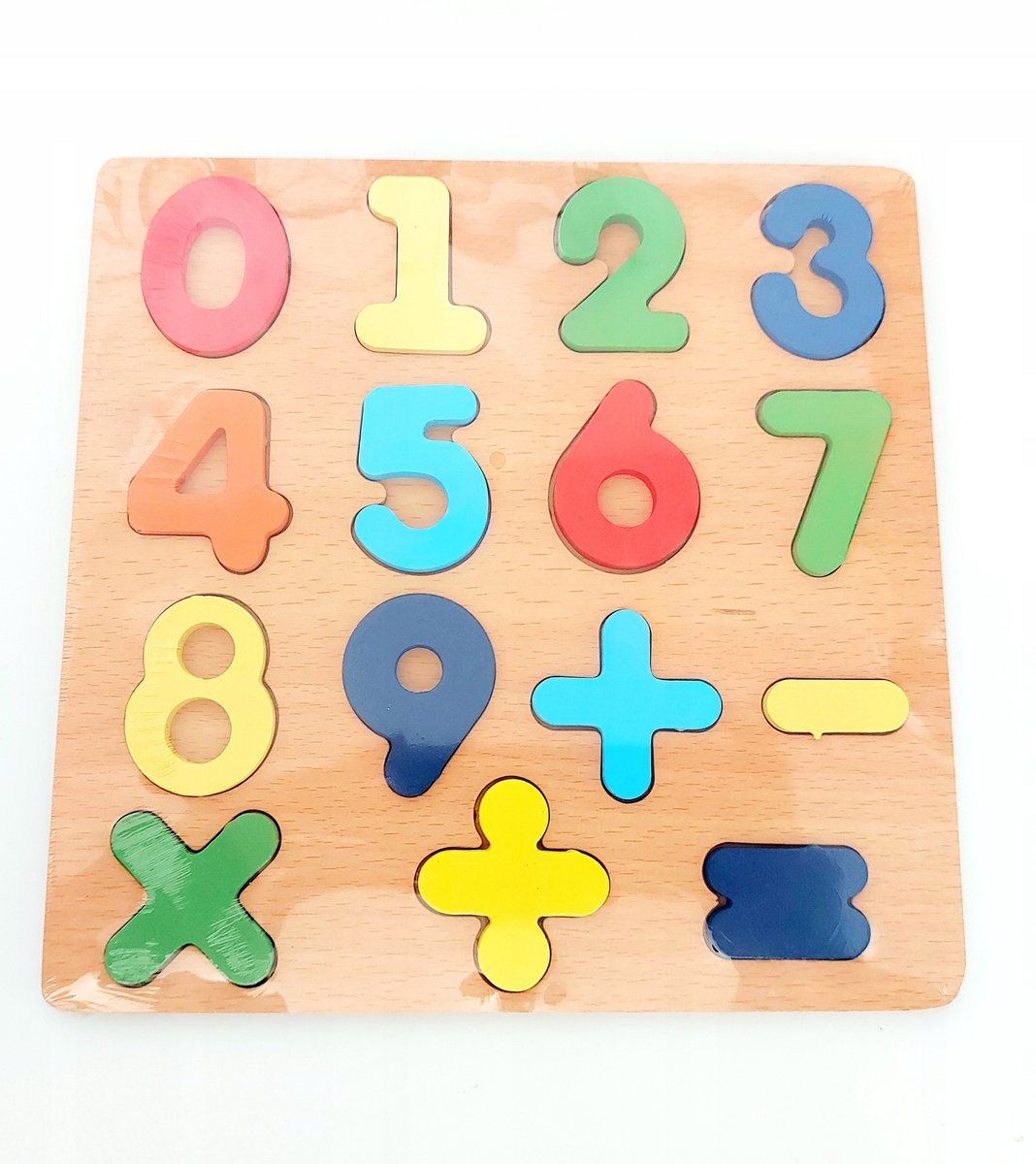 Houten cijferbord Montessori: Leren tellen en rekenen voor kinderen
