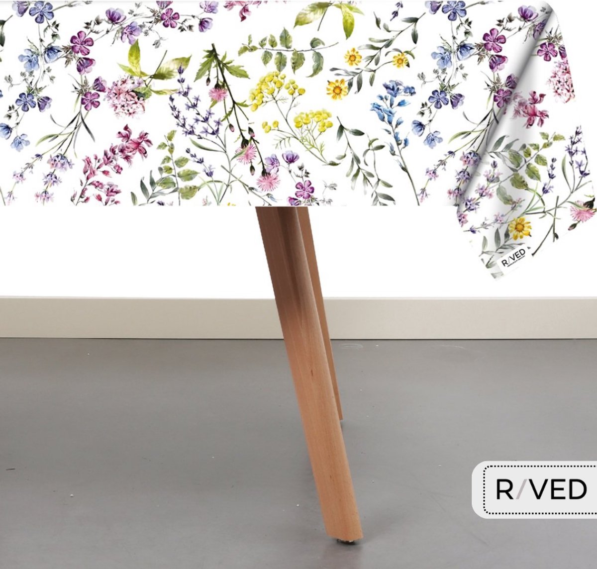 Raved Tafelzeil 140 cm x 290 cm – Lavendel print – PVC - Afwasbaar – Binnen & Buiten