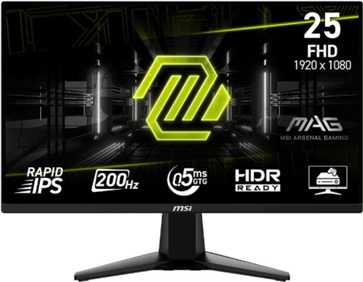 MSI MAG 255F E20 - 24.5″ FHD IPS - 0.5ms 200Hz - FreeSync - MSI - €86,99