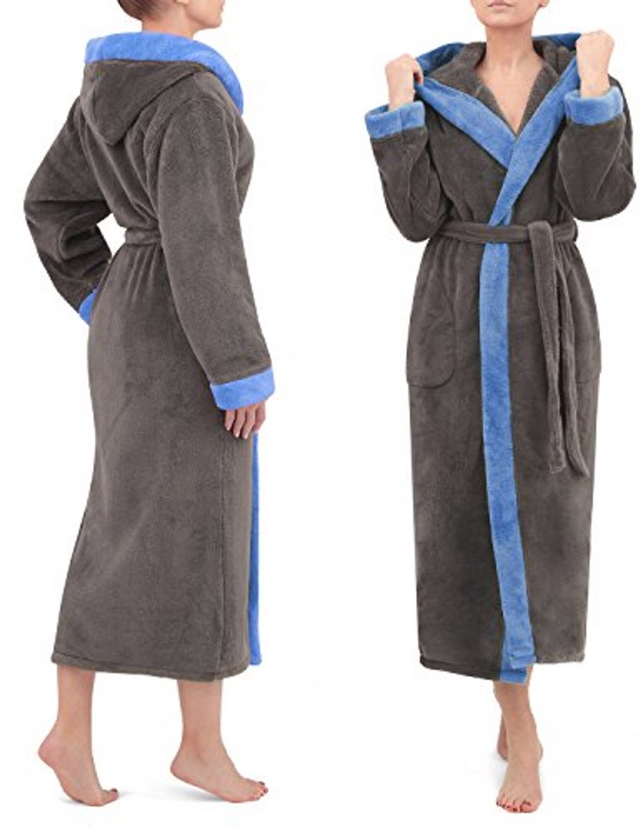 Unisex Prato Badjas met Capuchon | Fluffy Nachtkleding van Luxe Microvezel | Verkrijgbaar in Maten XXS - 5XL | Öko-Tex Standaard 100