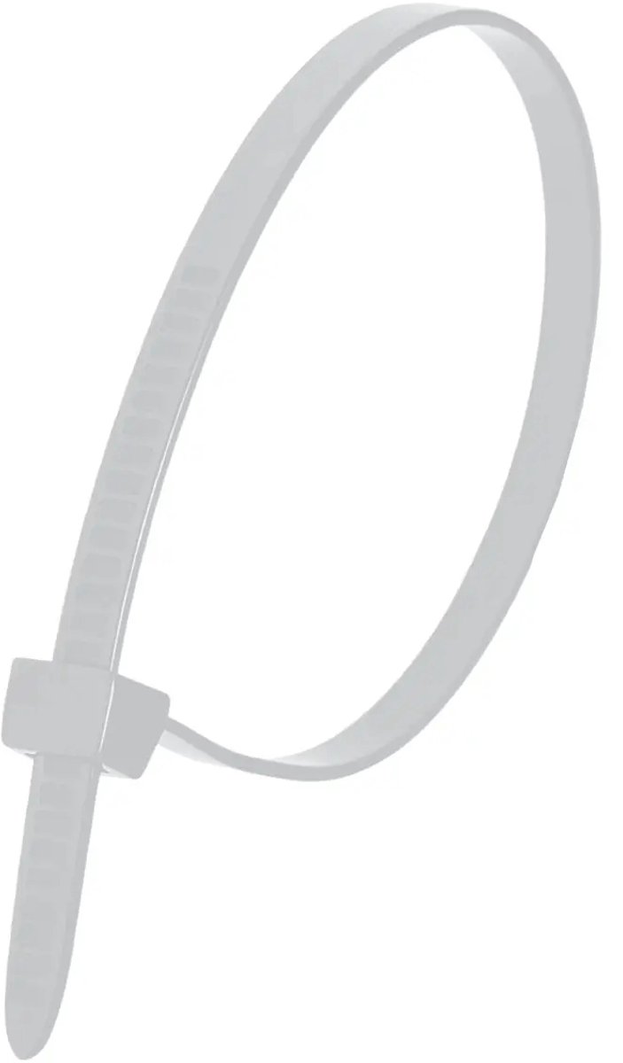 DEDRA - Nylon Kabelbinders - 3,6mm x 140mm - Wit - UV-bestendig