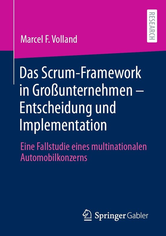 Business and Economics (German Language) - Das Scrum-Framewo ... - cover