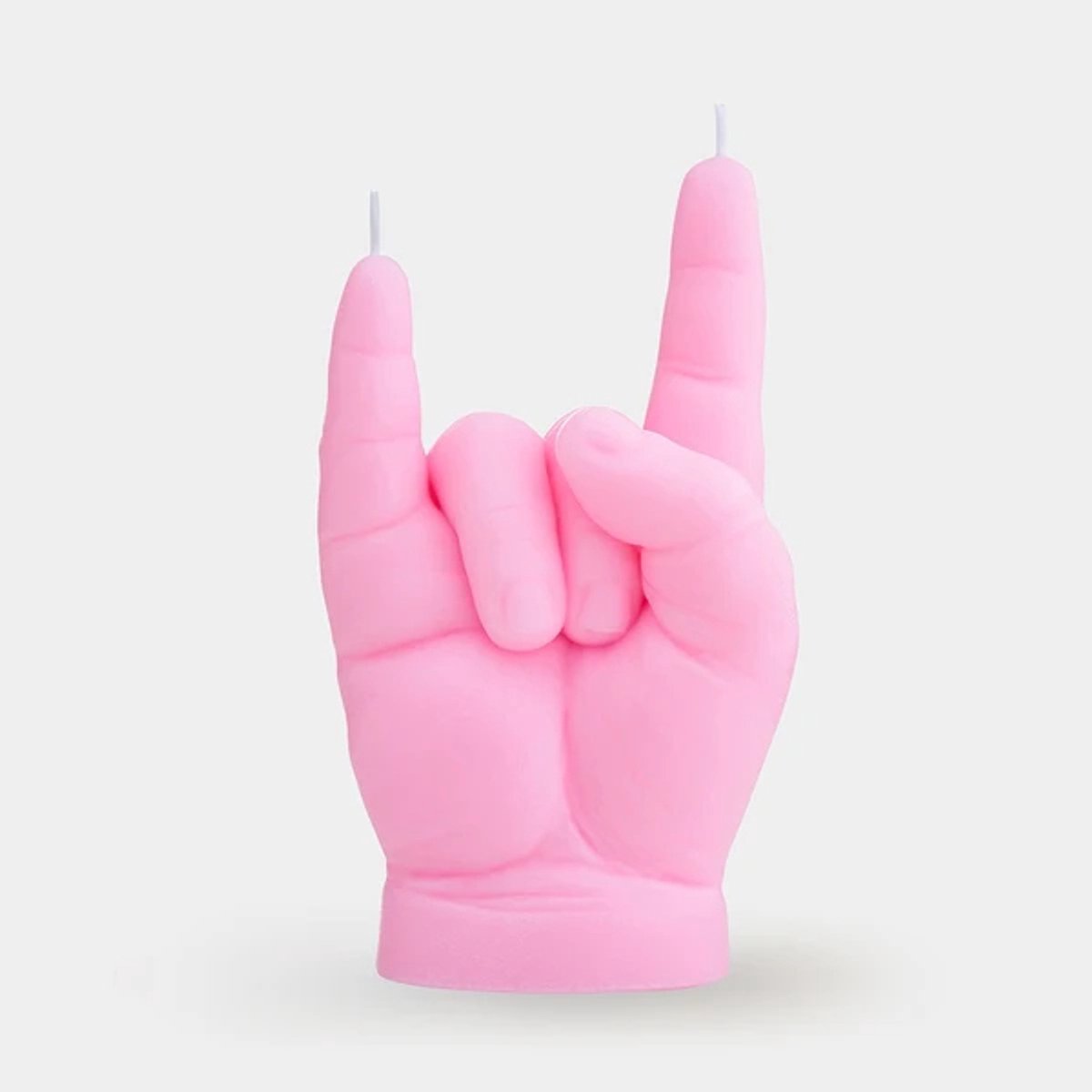 Levensechte baby-rock-horns kaars (Roze)