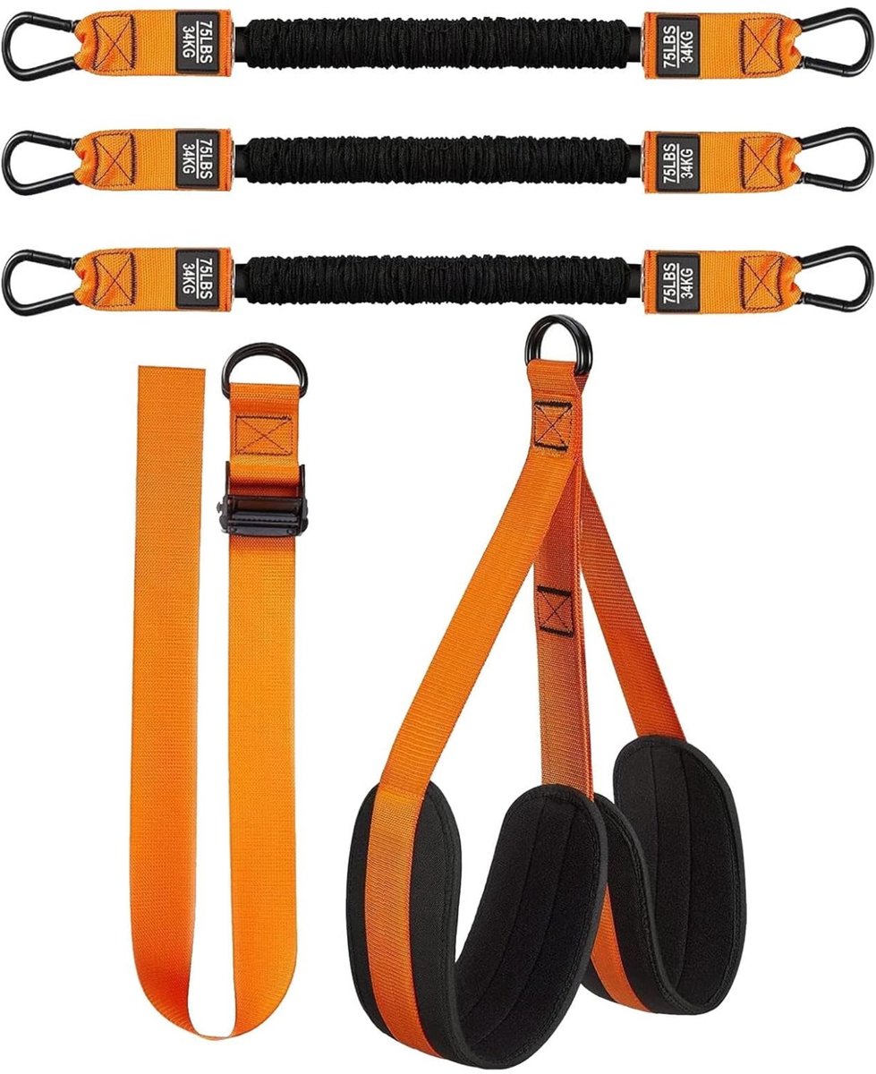 Solfit - Weerstandsband voor Optrekken - 70kg - Latex Fitness Band - Verstelbaar - FLEXTON