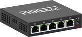 Phreeze Netwerk Switch 5 Poort Gigabit - Internet Splitter - Ethernet Switch - UTP Switch - 10/100/1000 Mbps - Unmanaged