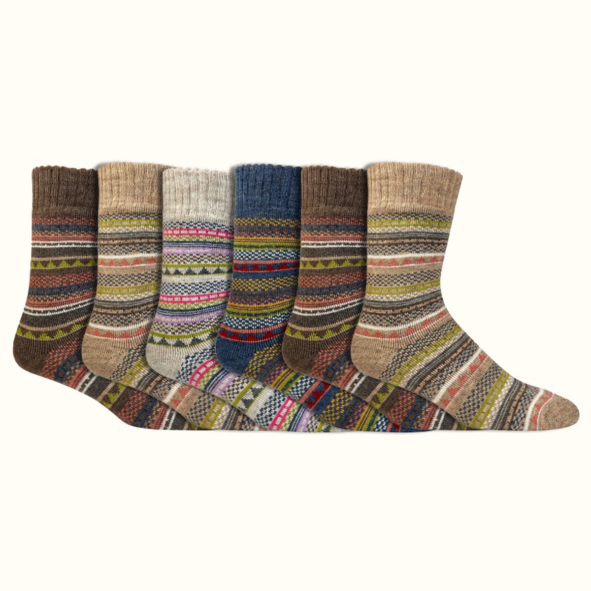 Hygge sokken | Thermo sokken | Zachte tailleband | Maat: Diverse maten | 6 paar