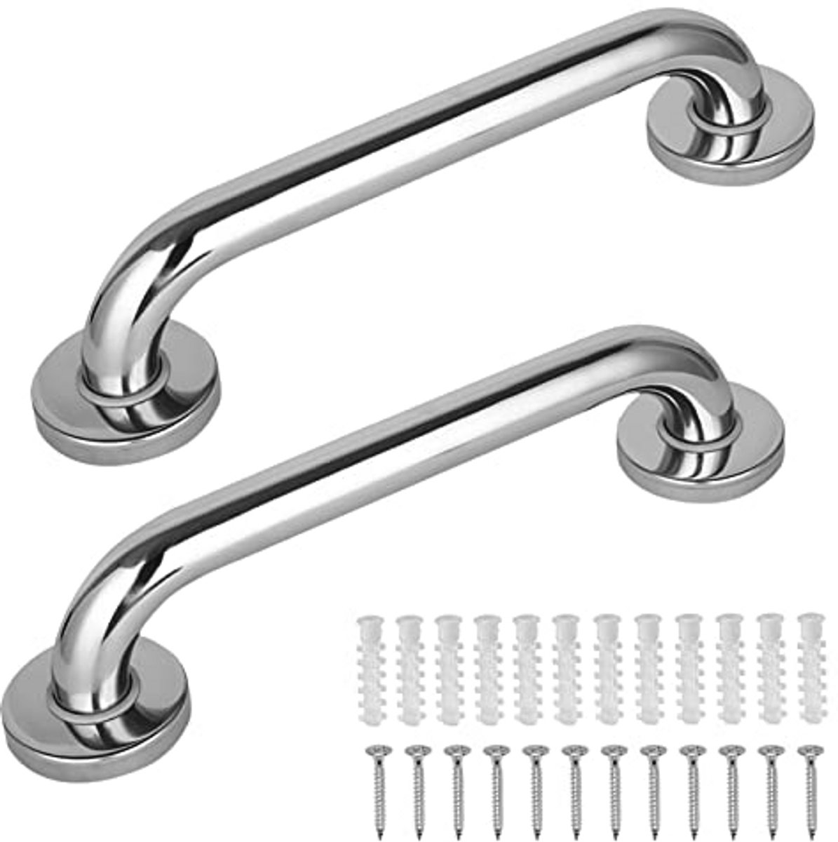 Handgrepen voor Senioren en Kinderen - Roestvrij Stalen Douche- en Badkuipgreep, 40 cm - Veiligheidshandgrepen voor Badkamer en Trap