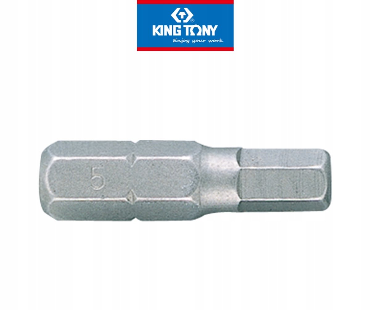 King Tony 1/4" HEX-bit 6 mm x 32 mm - vervangbaar