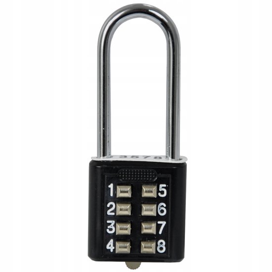 Cadenas à Combinaison Uxcell - 8 Chiffres - Boutons-poussoirs - Corps En Alliage De Zinc