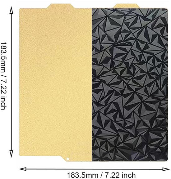 Produktbild von Doppelseitiges PEI+PEO Federstahl-Druckbett 235x235 Mm – Für Ender 3, K1, Ender 5 & CR 20 – Flexibel, Hitzebeständig Bis 260°C, Mit Griffen