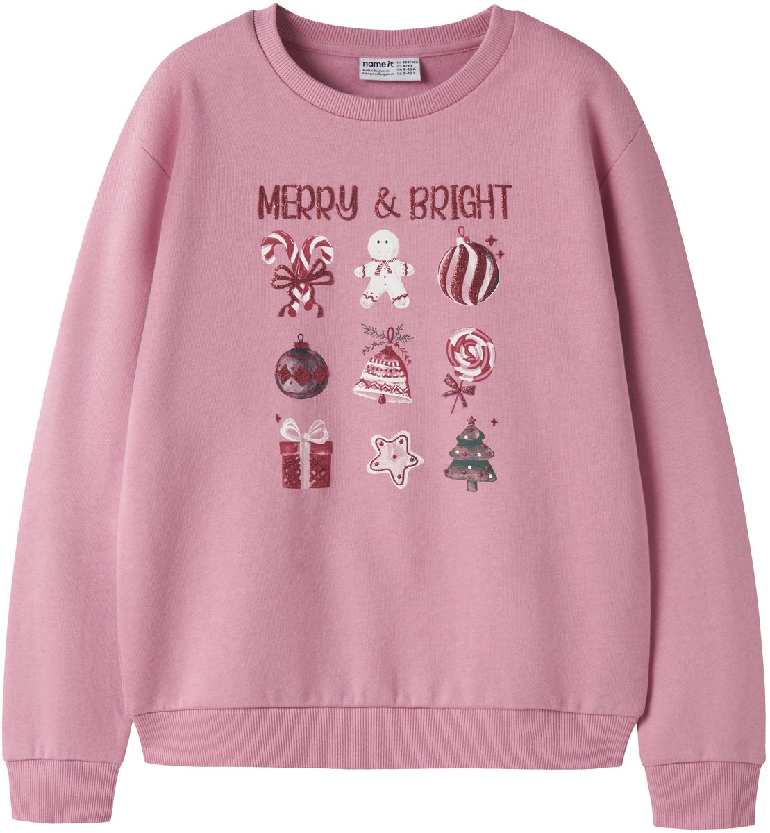 NAME IT - NKFRAMBAM LS NREG SWEAT BRU BOX - Meisjes - Sweaters