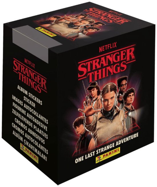 Boîte d'autocollants Panini Stranger Things: One last strange Adventure (50) Cartes à collectionner