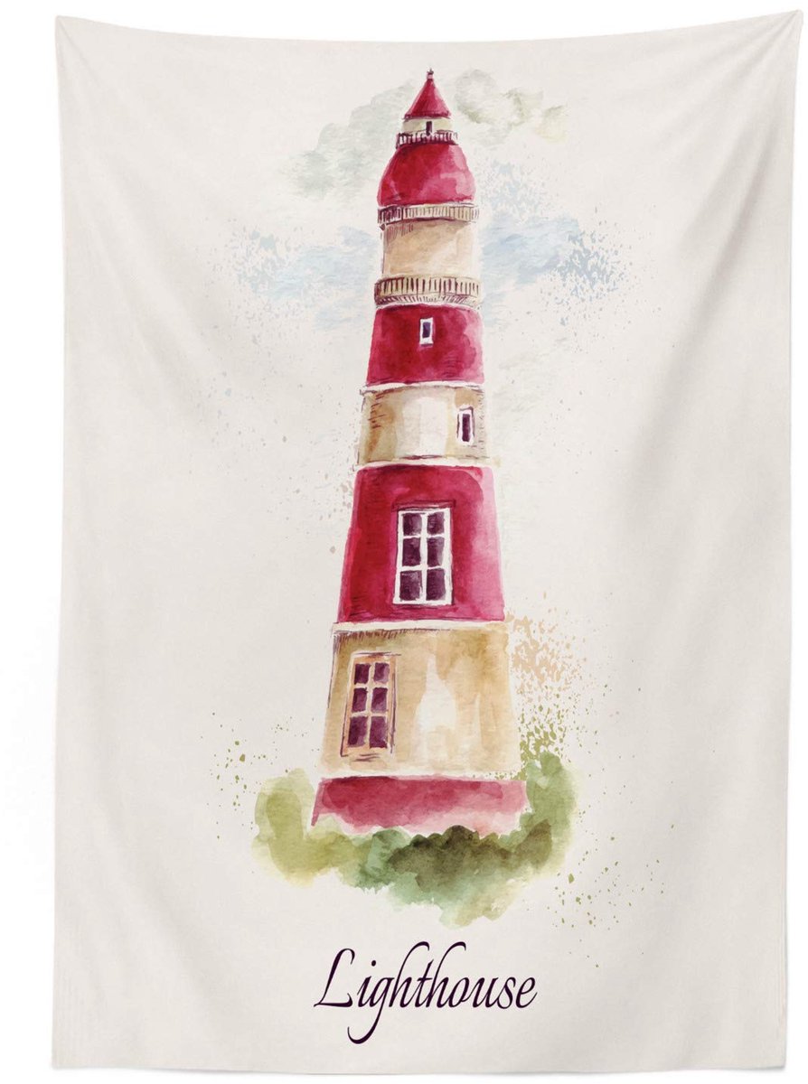 ABAKUHAUS Vuurtoren tafelkleed – 140 x 170 cm – zijdeachtig satijn – gebloemd