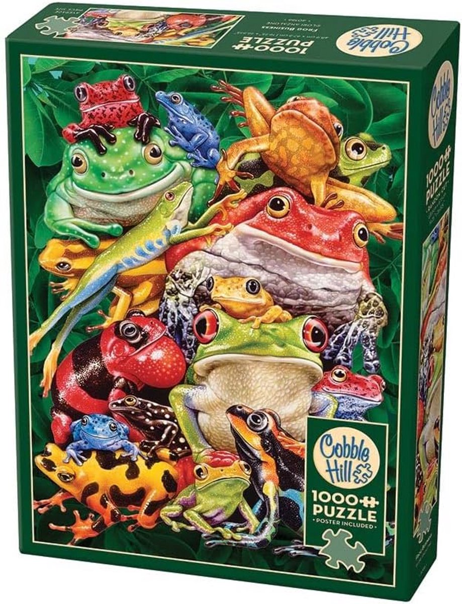 Puzzel met 1000 stukjes - Kikkerbedrijf - Sample Poster Inbegrepen