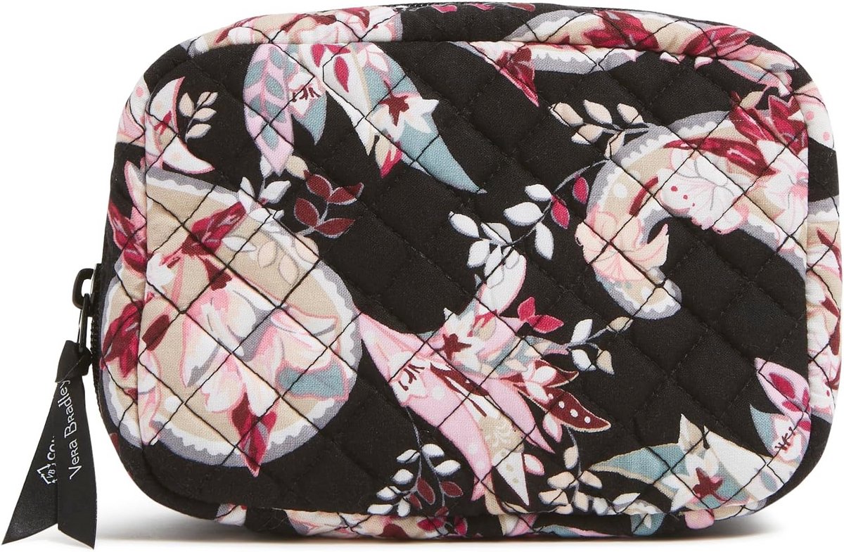 Katoenen Ritssluiting Sieraden Organizer Koffer - Botanische Paisley - Reisaccessoire Dames