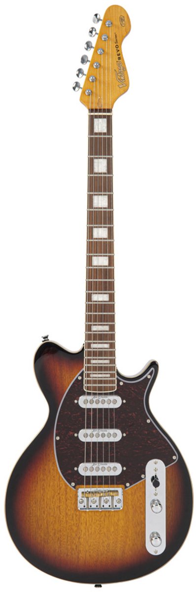 Vintage REVO VRV800SB Vision Two Tone Sunburst - Elektrische gitaar
