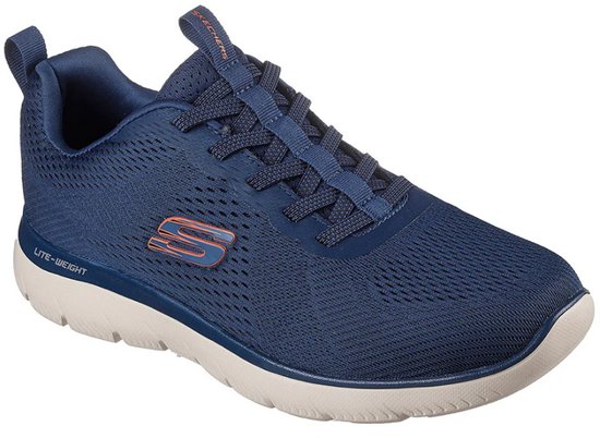 Skechers Heren Summits Eckler Slip-ins Sneakers 232963 NVOR Navy/Orange