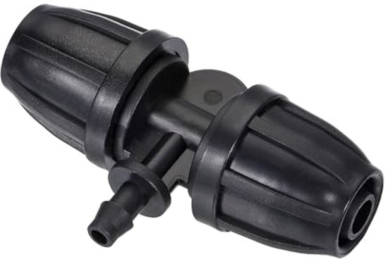 20 stuks druppelirrigatie prikkeldraad T-stuk 3-weg fittingen 8 mm tot 4 mm PP slangaansluitingen, tuin micro-irrigatie buis weerhaak connectoren voor kassen, gazons en bewateringssystemen