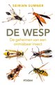Boekomslag met de titel 'DE WESP' en zes afbeeldingen van verschillende wespen.