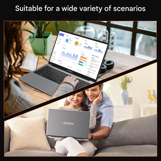 Acemagic AX16 Laptop - 16 inch Full HD - 16GB RAM - 512GB SSD - N97 | bol