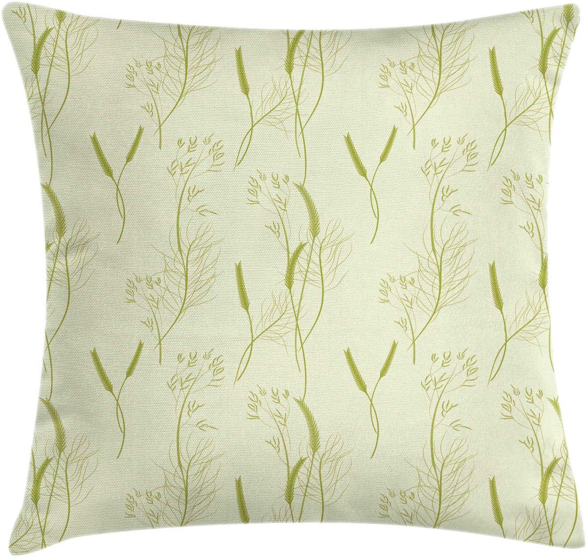 ABAKUHAUS Kussenhoes 40x40 cm – Dubbelzijdig bedrukt – Khaki Khaki Hellgroen