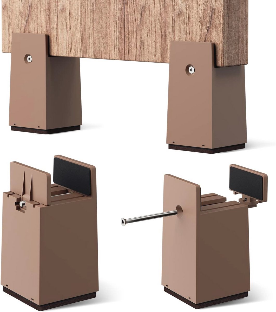 Verstelbare Meubelverhogers - 4 Inch Hoogteverstelling voor Stoelen en Tafels - Zware Draagcapaciteit