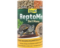 Hoofdvoermix voor waterschildpadden - drijvende voersticks met garnalen en pellets (250 ml)