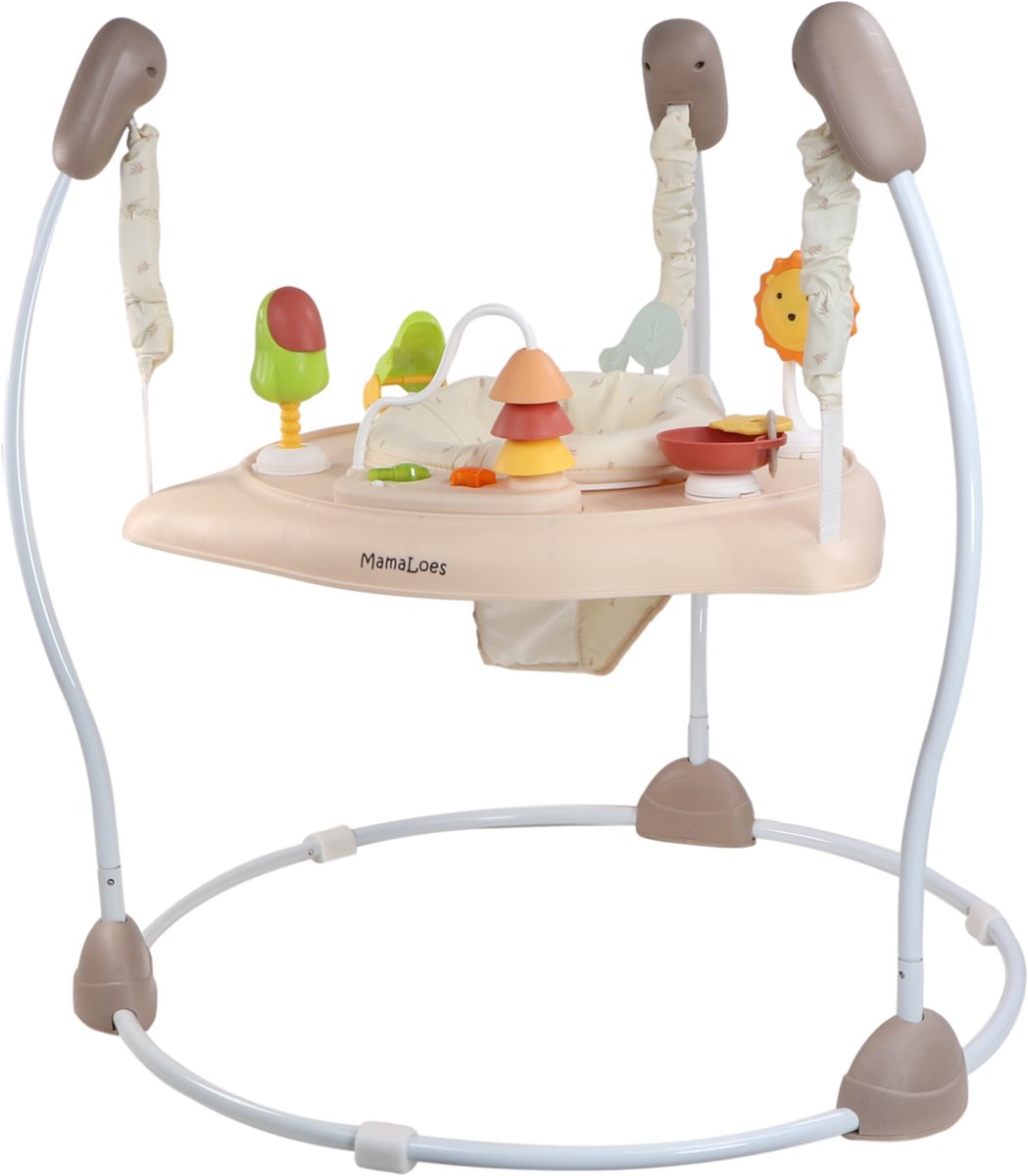 MamaLoes Activiteiten Jumper Baby - Eva Beige - Bouncer Baby - Speelgoed — afbeelding 12