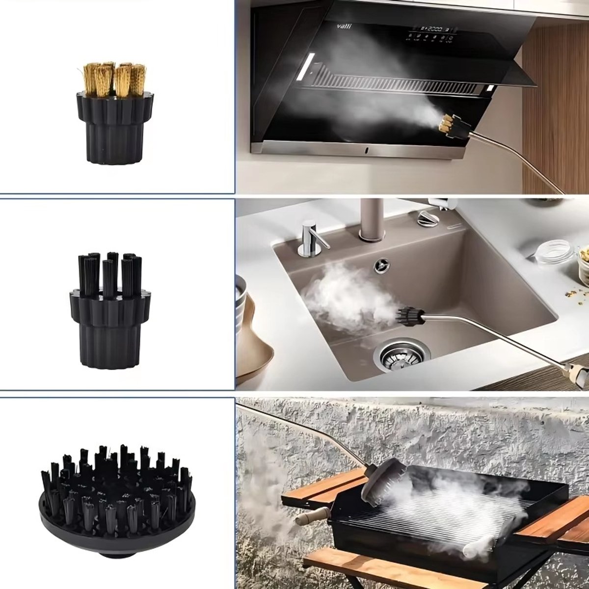 Stoomreiniger 100 °C - Stomer voor o.a. Keuken & Badkamer & BBQ & Ramen - Handstoomreiniger Schoonmaak - Stoomapparaat Reiniger - Handstomer - Steam Cleaner Stoom - Reinigingsmachine - Draagbare Vlekkenreiniger - Stoomapparaat Badkamer — cadeau in Cadeau-ideeën - foto 3