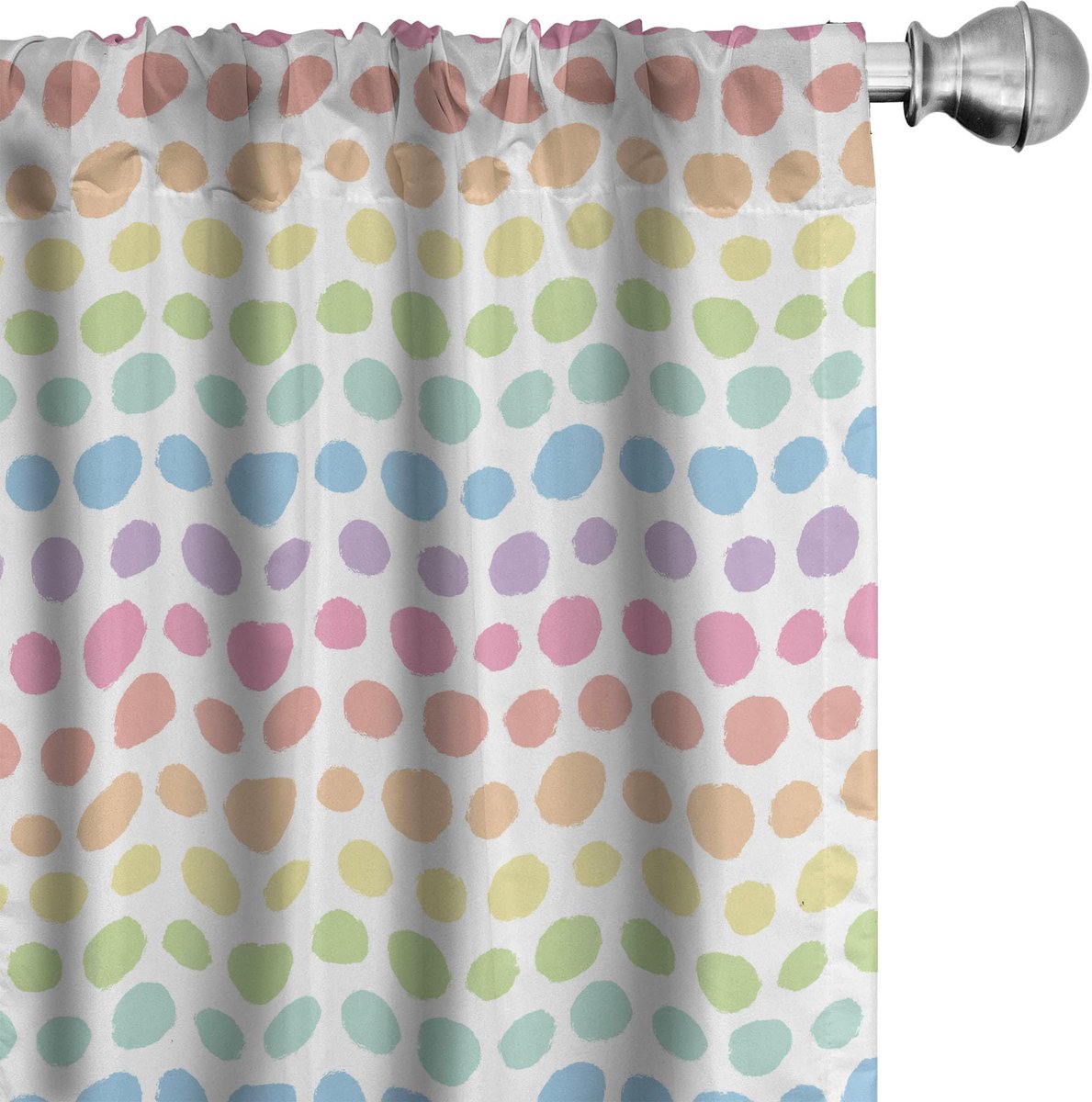 ABAKUHAUS Abstrakt Gordijnen – 2x 75x225 cm – microvezel – meerkleurig Mehrfarbig