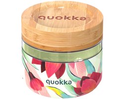 Glazen Lunchbox Quokka 820ml met Bamboe Deksel - Fris en Stijlvol