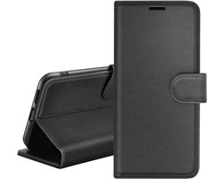 Zanae, Hoesje geschikt voor Xiaomi Mi A2 Lite - Wallet Case & Magneetsluiting, Zwart