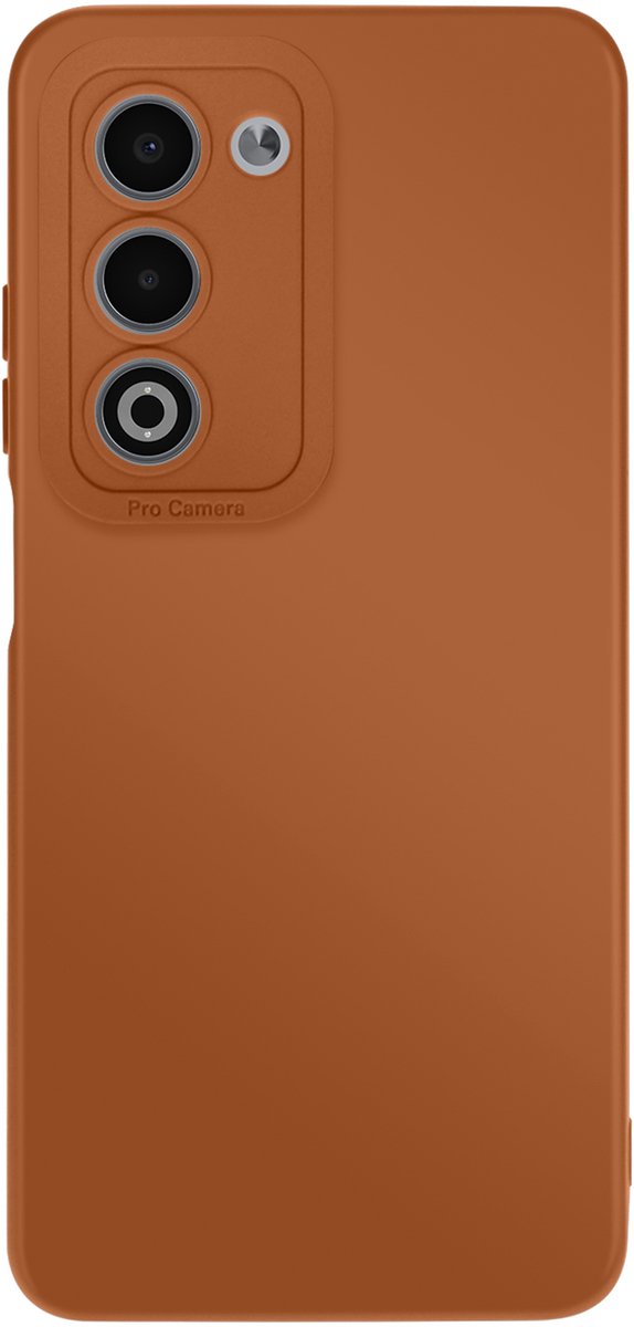 Avizar Zachte siliconen hoes Geschikt voor Oppo A5 met cameravermogen, Bruin
