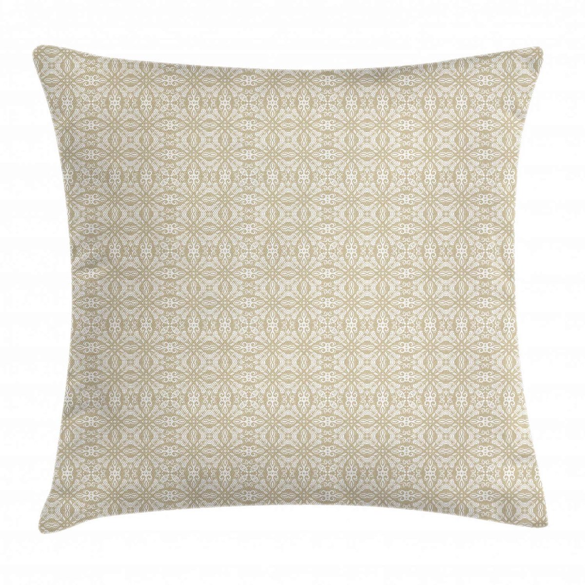 ABAKUHAUS Kussenhoes – Geometrisch Negatiefdruk – 60x60 cm – Dubbelzijdig bedrukt Sepia en Wit