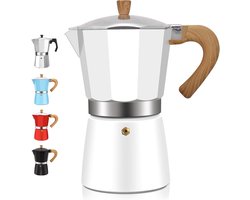 6 Cup Aluminium Espresso Moka Pot voor Thuis en Kamperen - 300ml