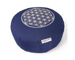 Meditatiekussen met Bloem des Levens en Biologische Speltvulling voor Beginners en Gevorderden