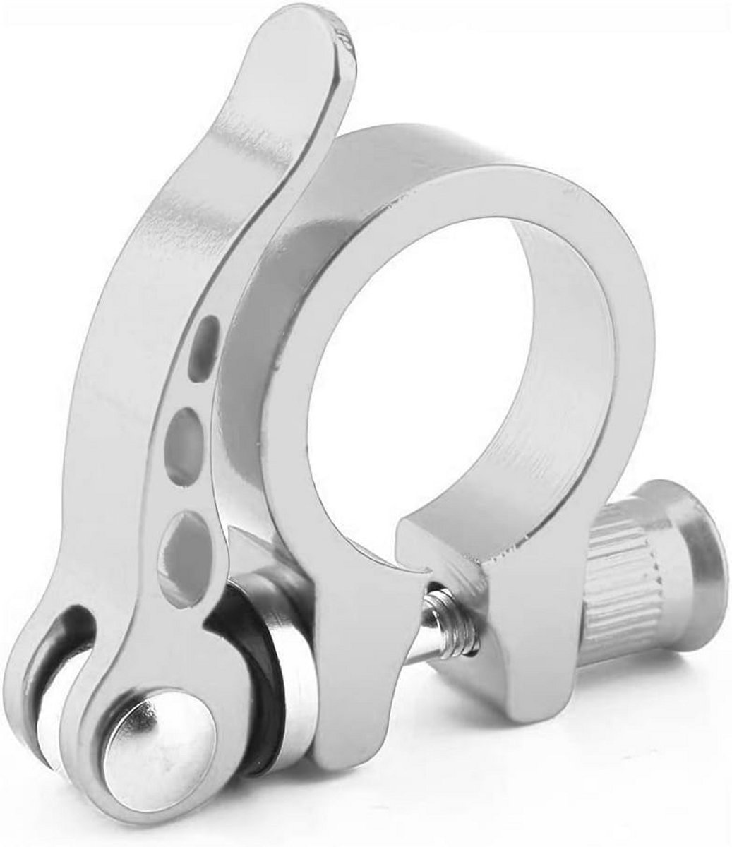 Aluminium Fiets Zadelklem met Snelspanner - Geschikt voor Mountainbikes en Racefietsen - Diameter 31,8 mm