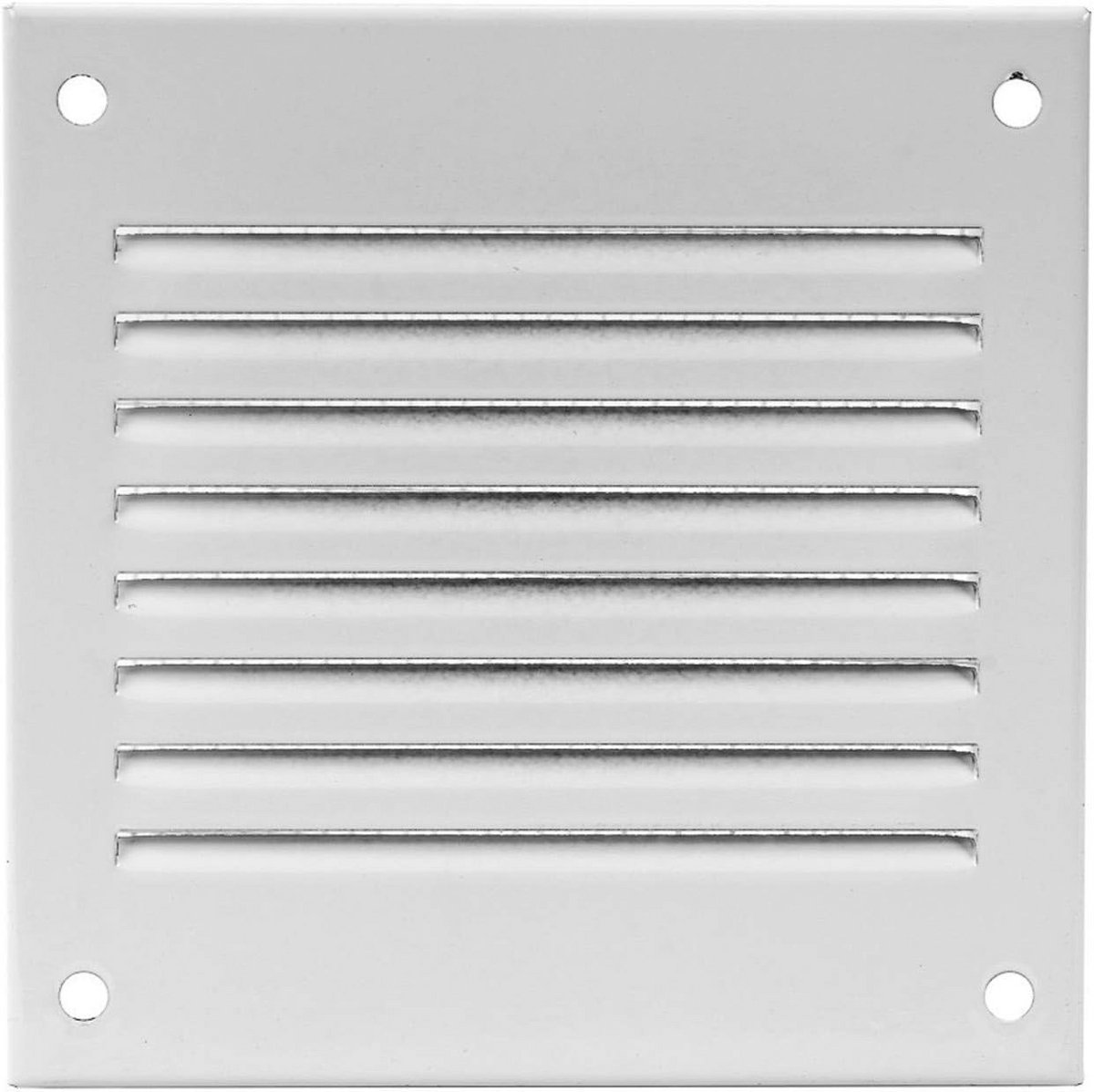 Ventilatierooster 100 mm x 100 mm voor Afvoerlucht en Insectenbescherming - Wit