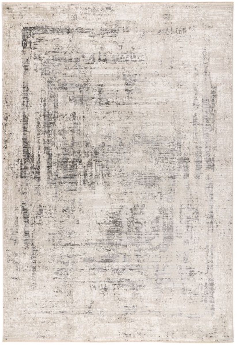 Muratap Vintage Marmer Vista Laagpolig Vloerkleed Crème/Zilver- 80x150 CM Grijs