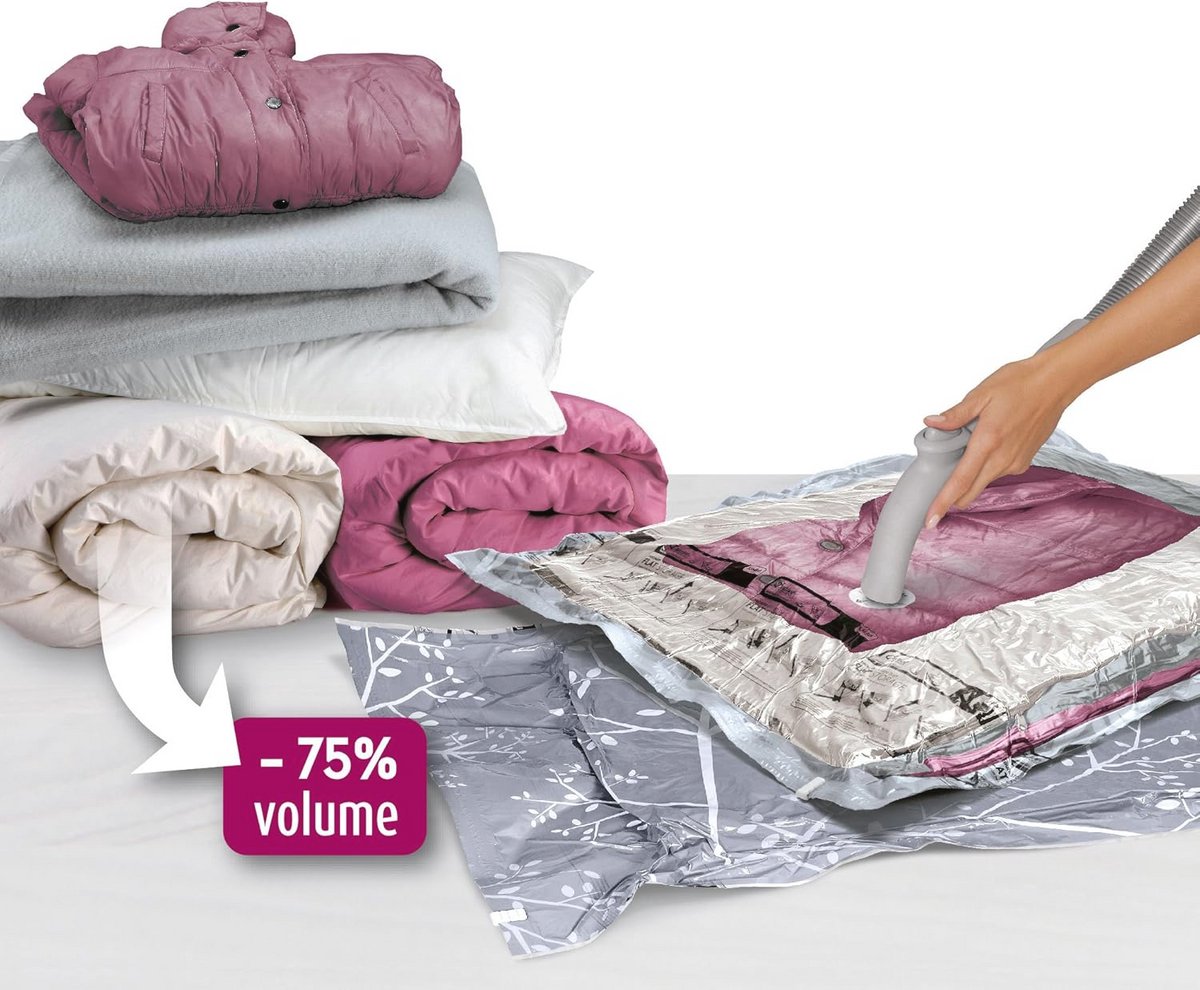 Stofzuigerzakken 70x105cm - 2 Stuks - Transparant Polyester