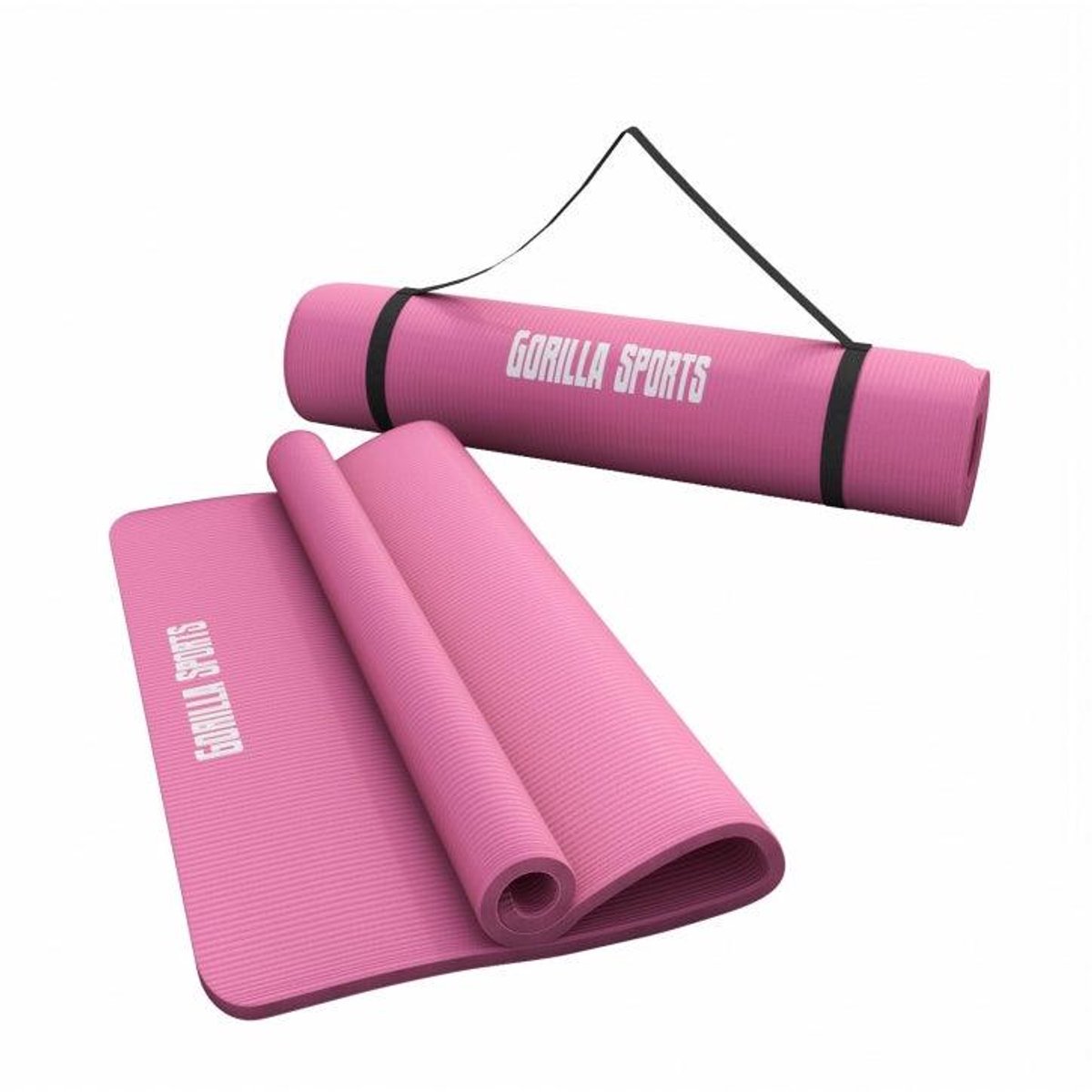 Gorilla Sports Roze - Yogamat Deluxe 190 x 60 x 1,5 cm