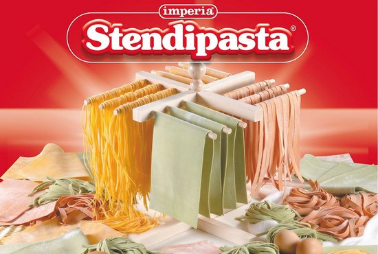 Houten deegroller en pastadroger - Perfect voor homemade pasta van houten — afbeelding 5