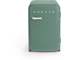 CREATE - Koelkast in retrostijl - Sage - Handvat Gebroken wit - FRIDGE RETRO 107L