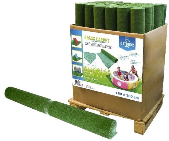 Clown Grastapijt met Noppen 100X200 cm