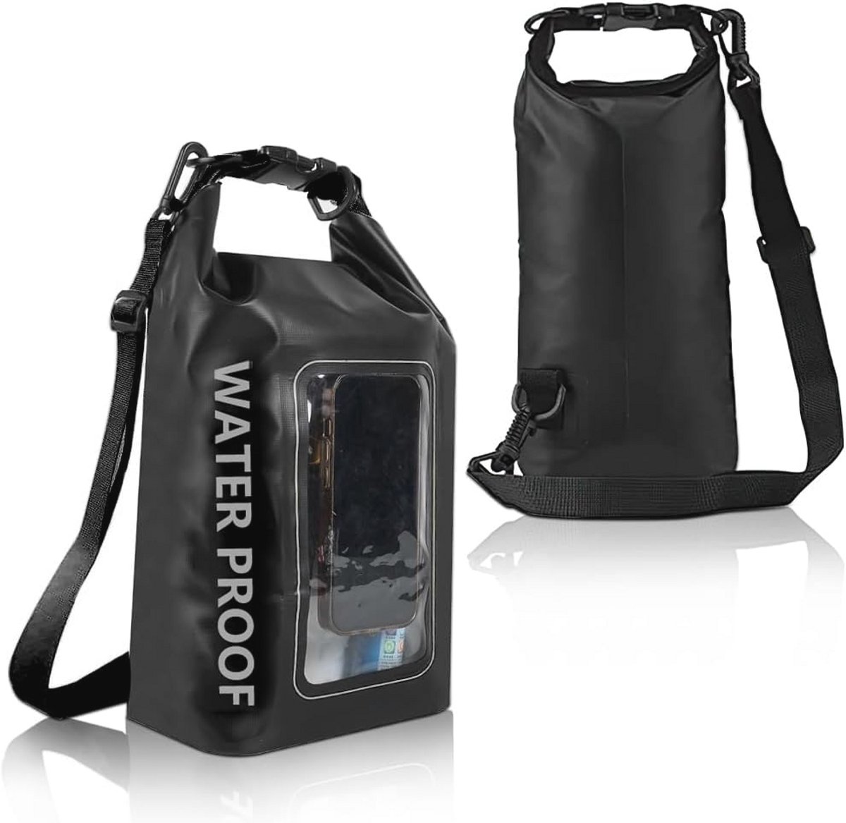 5L Waterdichte Dry Bag met Smartphone Vak en Heupband - Ultralicht, Robuust en Ideaal voor Kamperen, Watersport en Duiken
