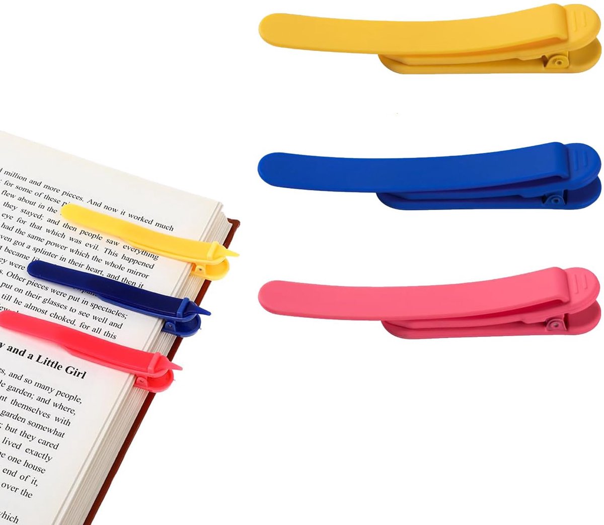IMPERATORIS® Duimlegger - Boek Openhouder - Paginahouder - Bladwijzer - Bookmark - Boek Accesoires - Bladzijde Houder - Leesring - 3 stuks